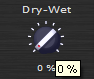 Step 10 - Set the Dry-Wet ratio to 0 on the dynamics plug-in so that the source track is not affected by the effect